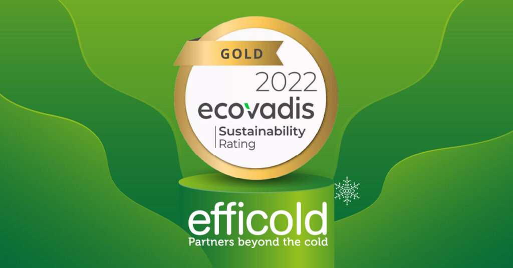 Medalla de oro - Ecovadis 2022 - Efficold